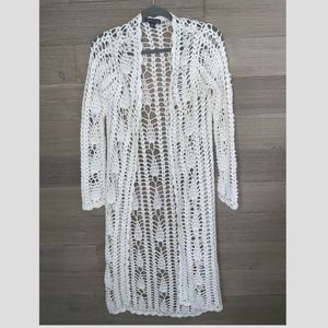 White Cardigan. Kendall & Kylie Collection